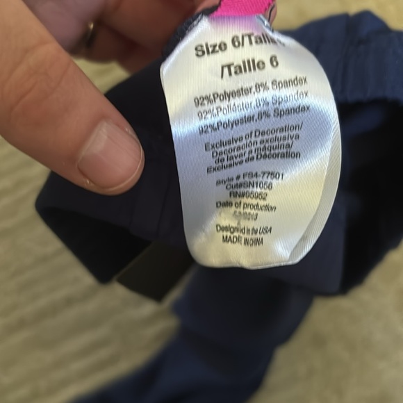 NWT size 6 blue leggings - Picture 2 of 2